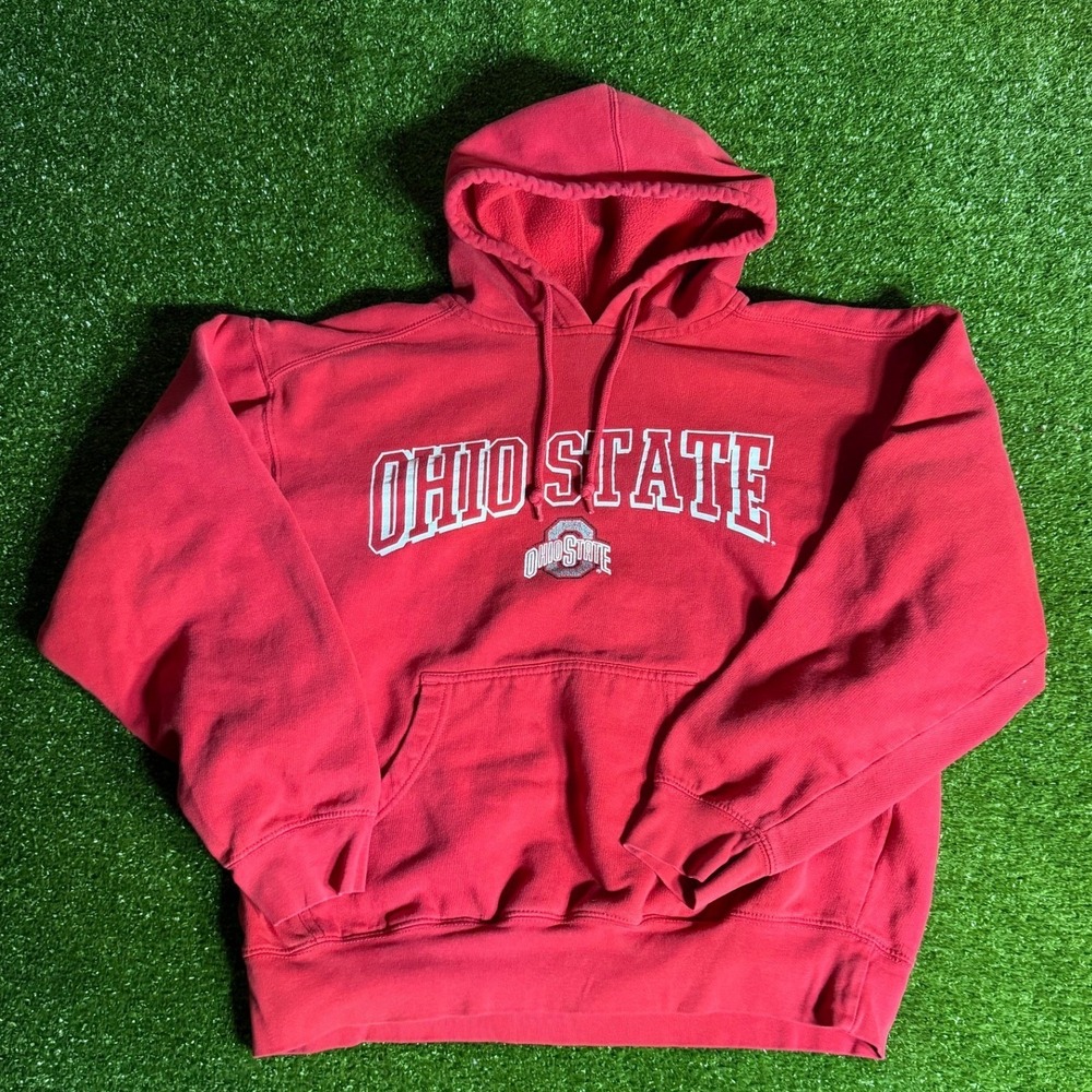ProEdge Ohio‎ State Buckeyes Hoodie Red Mens Medium NCAA Collegiate Sweatshirt
